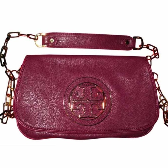 Tory Burch Amanda Berry Leather Clutch - Picture 1 of 7